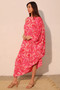 Chasing Petals One Sleeve Dress​