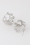 Abstract Chain Hoop Earrings 