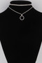 Jeweled Circle Choker Necklace 