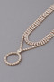 Jeweled Circle Choker Necklace 
