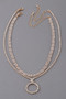 Jeweled Circle Choker Necklace 