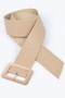 Big Metal Buckle Embossed Plus Size Belt
