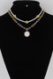 Multi Flower Charms Necklace