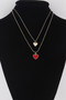 Twin Hearts Pendant Necklace 