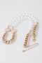 Two Toned Pearl N Bead Necklace 