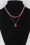 Layered Heart Chain Necklace 