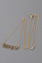 Xoxo Script Necklace 