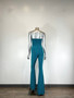 Cut-Out,Strapless Jumpsuit That Flares Out