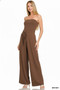 Zenana Tube Top Jumpsuit with Drawstring Waist