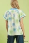 Umgee Floral Flutter Sleeve Blouse