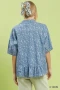 Umgee Paisley Print Chambray Top