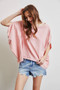 HEYSON Full Size Garment-Dyed Boat Neck Oversized Top