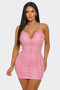 Candy Crush Ruched Mini Dress