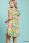 Umgee Floral Ruffle Mini Dress