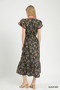 Umgee Mix Floral Midi Dress