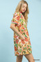 Umgee Jacquard Abstract Print Mini Dress