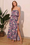 Bloom Party Strapless Maxi Dress​