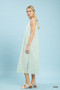 Umgee Chevron Stripe Sleeveless Midi Dress