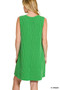 Zenana Raised Rib Sleeveless Mini Dress