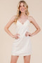 GeeGee Lace Detail Adjustable Strap Mini Cami Dress