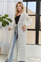 ADORA Long Sleeves Crochet Elastic Cardigan