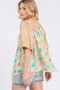 SAGE+FIG Button Down Bubble Sleeves Shirt