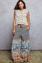 POL Button Down Cropped Crochet Vest with Scalloped Edge