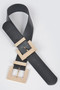 Two Faux Pearl Buckle Waist Belt