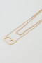 Polished G Pendant Chain Necklace