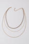 Multi Stone N Link Chain Necklace