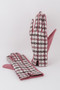 Striped Plaid Winter Gloves
