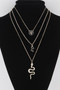 Triple Snake Pendant Necklace 