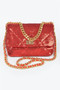 Quilted Sequins Chain Shoulder