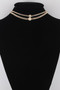 Smiley Face Duo Choker Necklace 