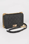Quilted Denim Crossbody Bag