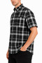 Oldschool Checkered Button Down Short Sleeve Shirt