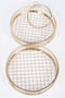 Metal Wire Round Clutch 