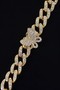 Rhinestone Butterfly Chain Bracelet 