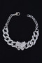 Rhinestone Butterfly Chain Bracelet 
