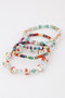 Flower Beaded Bracelet 
