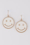 Jeweled Smiley Face Earrings 
