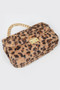 Faux Leo Fur Shoulder Bag 
