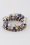 Multi Stone N Bead Bracelets 