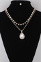 Jeweled Teardrop Pendant Necklace 