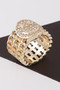 Jeweled Smiley Face Ring 