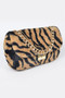 Faux Zebra Fur Shoulder Bag ​
