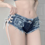 Women Summer Sexy Bandage Mini Denim Shorts