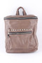 Studded Faux Leather Backpack 