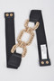 Trendy Metal Buckle Elastic Belt ​