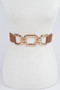 Trendy Metal Buckle Elastic Belt ​